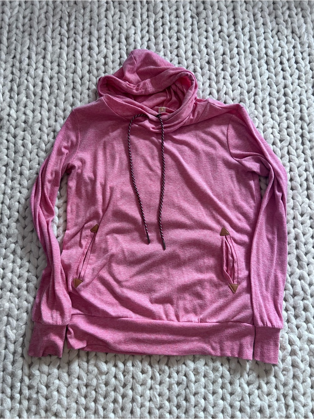 Women’s beachy hoodie shirt size small, coral pink